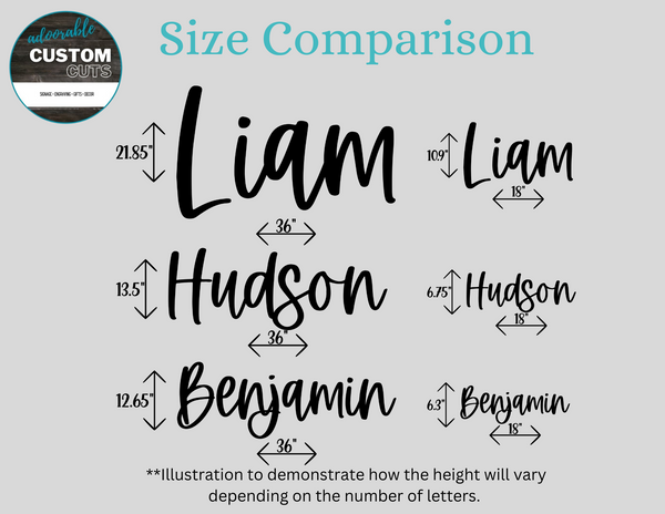 Name Cutout - Single Name