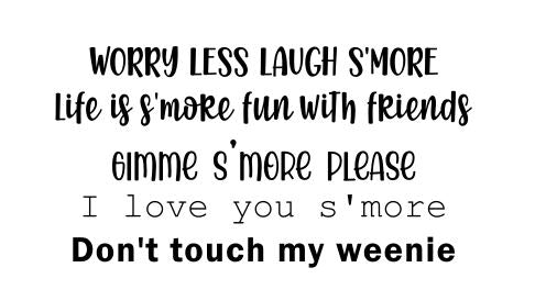 Laser Engraved S'more Stick