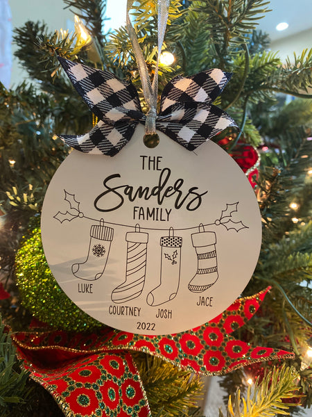 Family Stocking Ornament