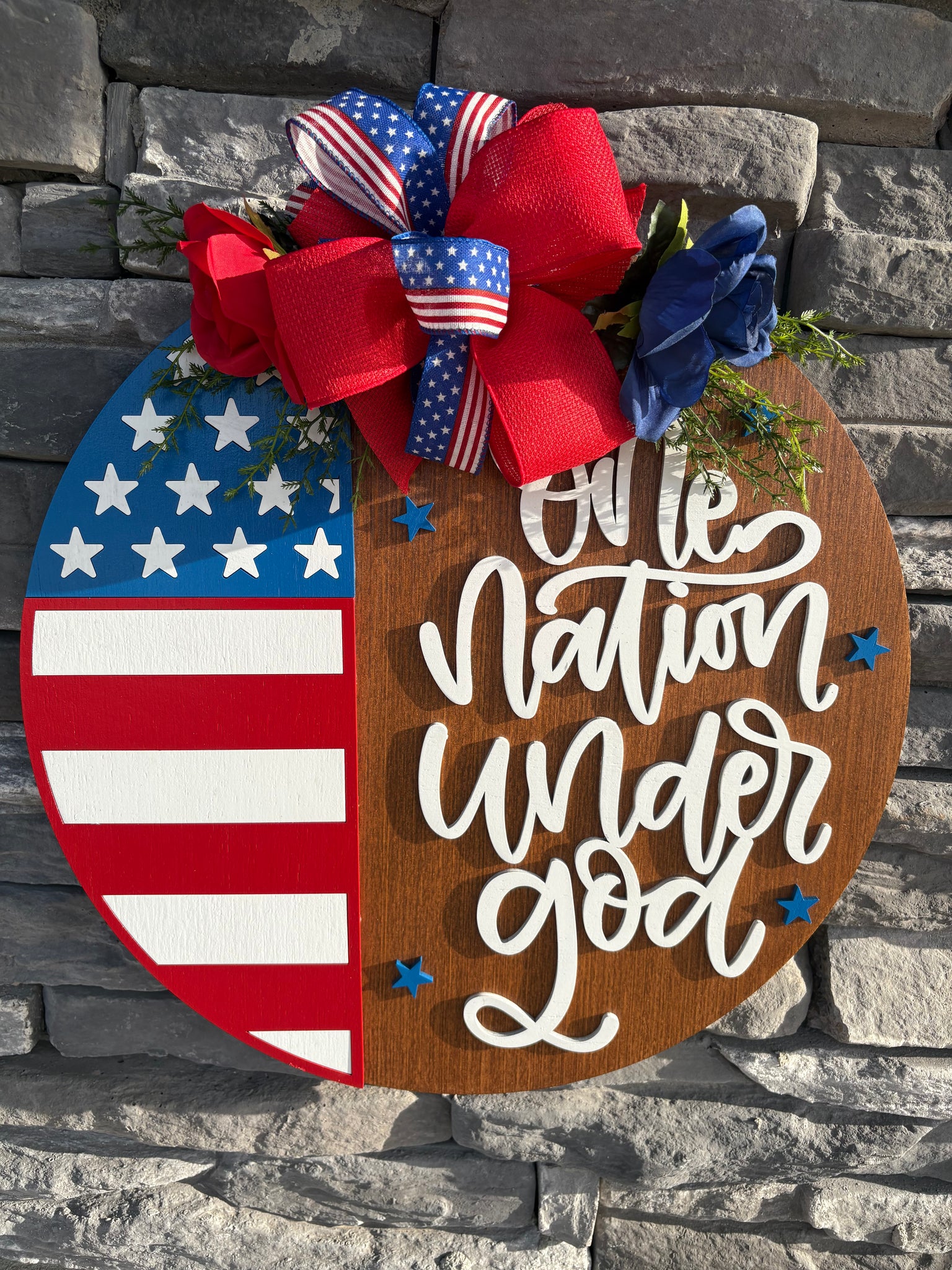 One Nation Under God Door Hanger