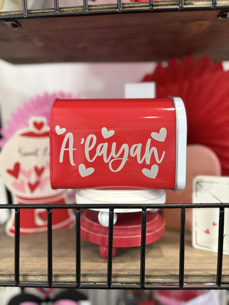Engraved Valentine Mailbox