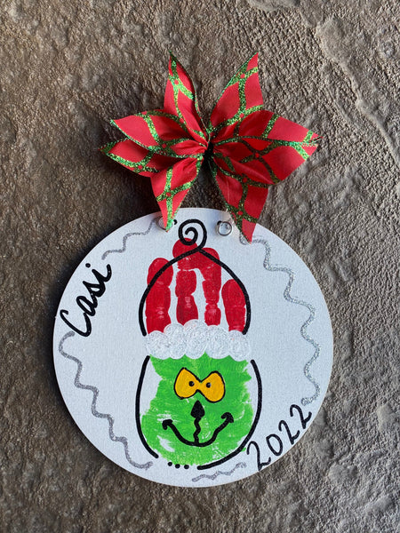 Handprint Ornaments @ Preschool on College Street