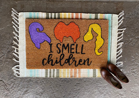 Coir Doormat - I Smell Children